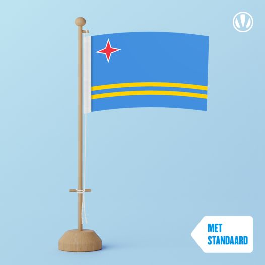 Tafelvlag Aruba 10x15cm | met standaard