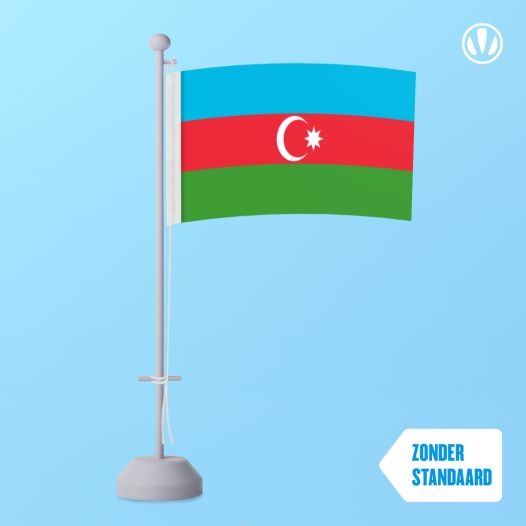 Tafelvlag Azerbeidzjan 10x15cm