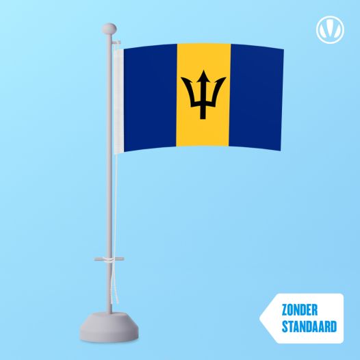 Tafelvlag Barbados 10x15cm