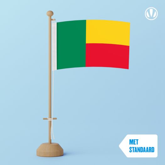 Tafelvlag Benin 10x15cm | met standaard