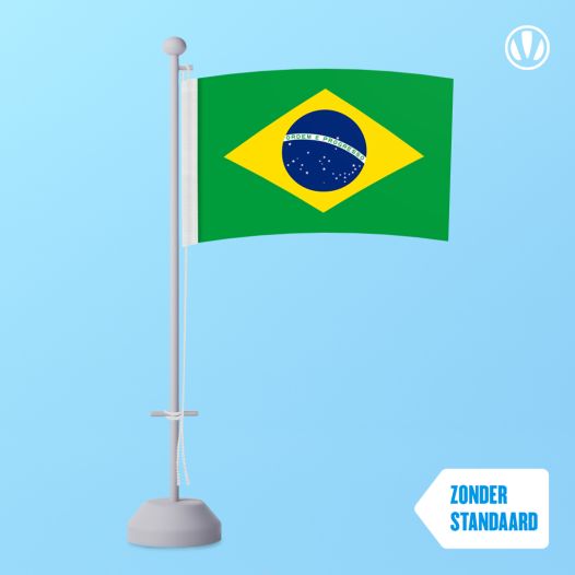 Tafelvlag Brazilie 10x15cm