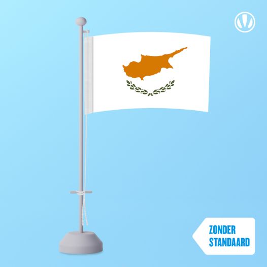 Tafelvlag Cyprus 10x15cm