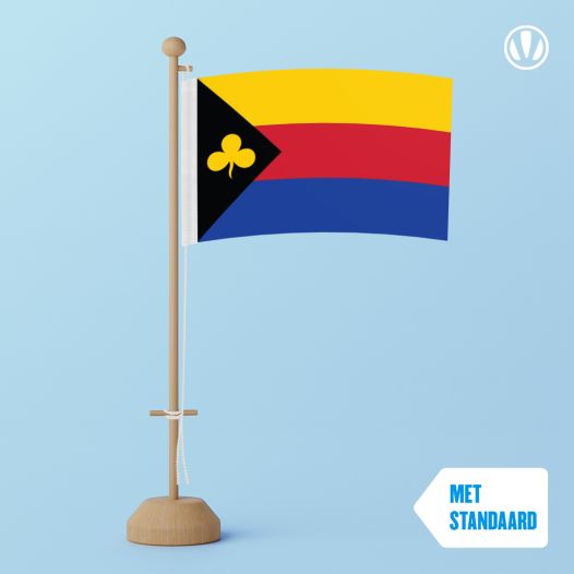 Tafelvlag Delfzijl 10x15cm met standaard