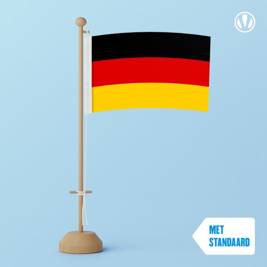 Tafelvlag Duitsland 10x15cm | met standaard