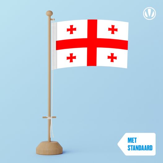 Tafelvlag Georgie 10x15cm | met standaard