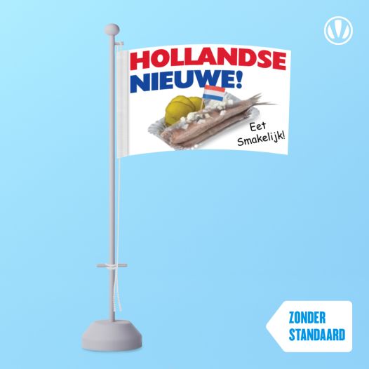 Tafelvlag Hollandse Nieuwe Haring 10x15cm