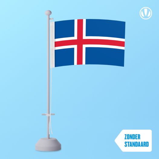 Tafelvlag IJsland 10x15cm