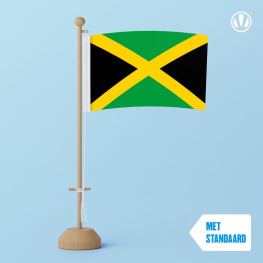 Tafelvlag Jamaica 10x15cm | met standaard