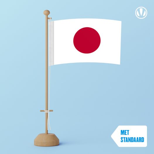 Tafelvlag Japan 10x15cm | met standaard