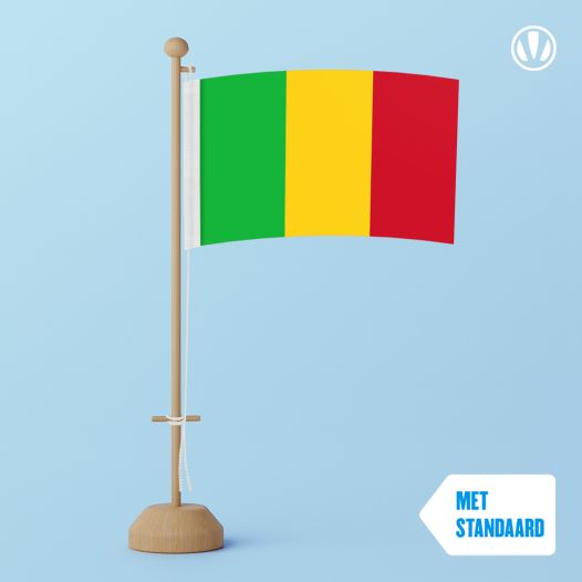 Tafelvlag Mali 10x15cm | met standaard