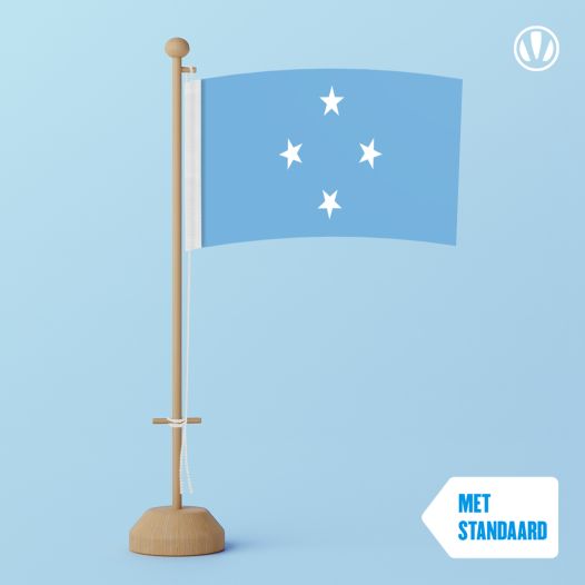 Tafelvlag Micronesia 10x15cm | met standaard