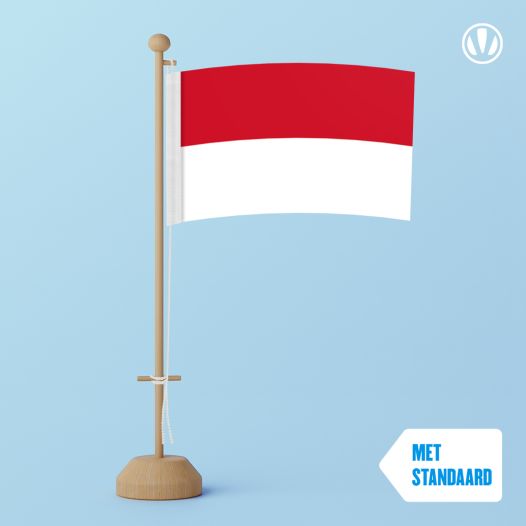 Tafelvlag Monaco 10x15cm | met standaard