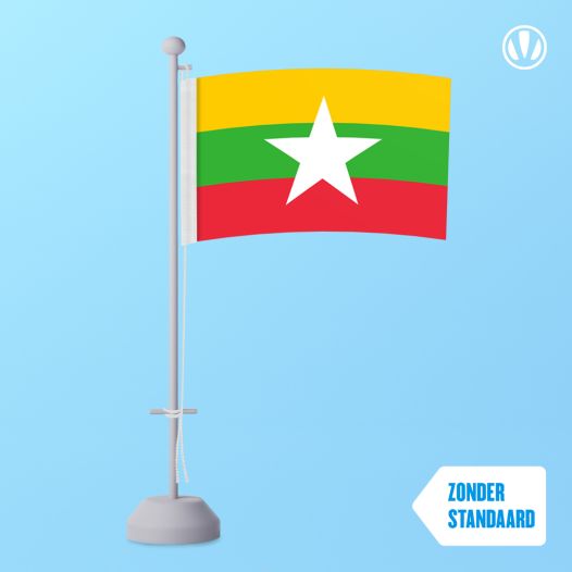 Tafelvlag Myanmar 10x15cm