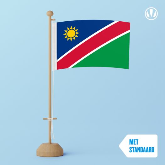 Tafelvlag Namibie 10x15cm | met standaard