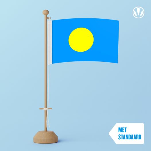 Tafelvlag Palau 10x15cm | met standaard