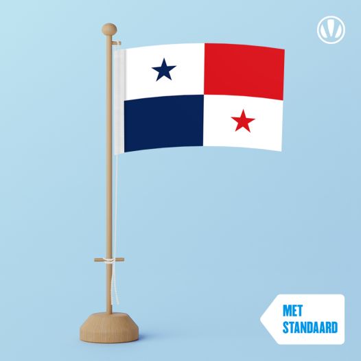 Tafelvlag Panama 10x15cm | met standaard