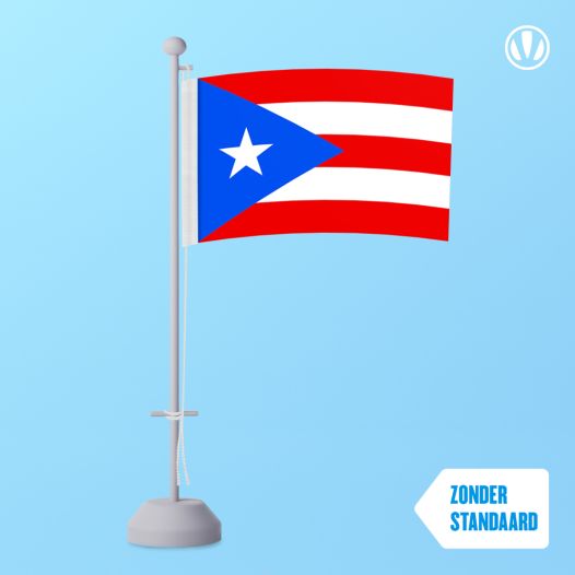 Tafelvlag Puerto Rico 10x15cm