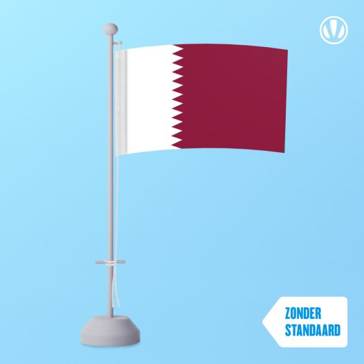 Tafelvlag Qatar 10x15cm