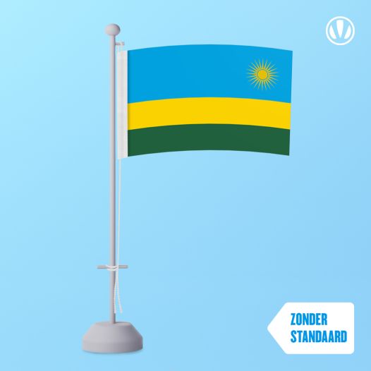 Tafelvlag Rwanda 10x15cm