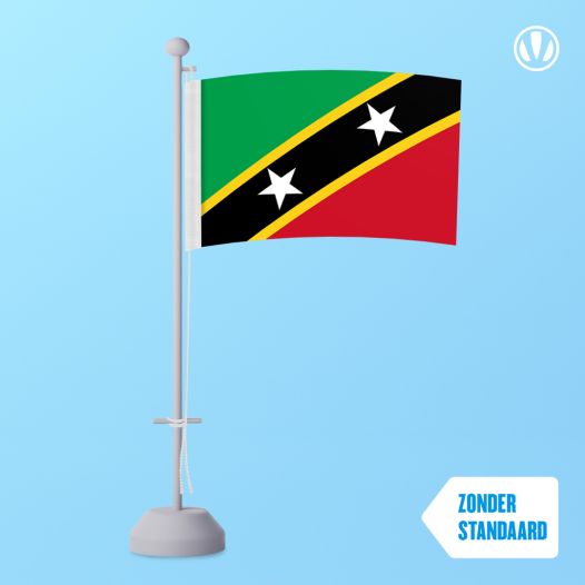 Tafelvlag Saint Kitts en Nevis 10x15cm