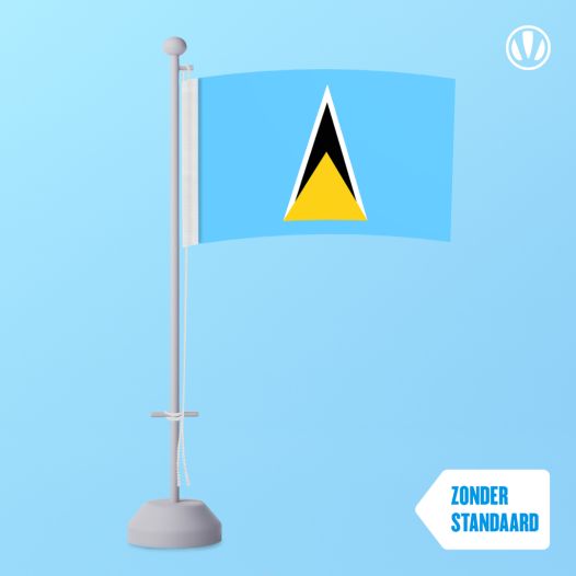 Tafelvlag Saint Lucia 10x15cm