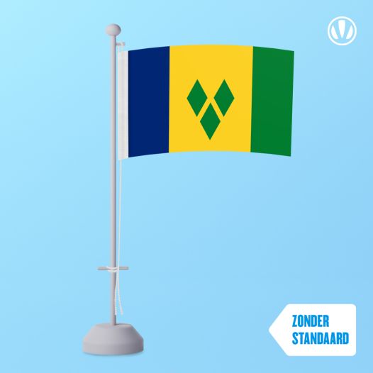 Tafelvlag Saint Vincent en de Grenadines 10x15cm