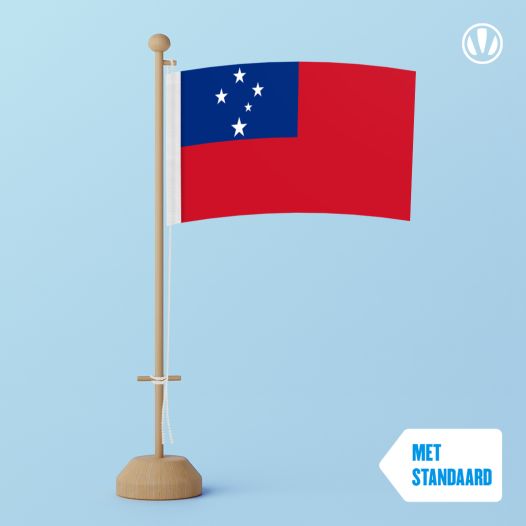 Tafelvlag Samoa 10x15cm | met standaard