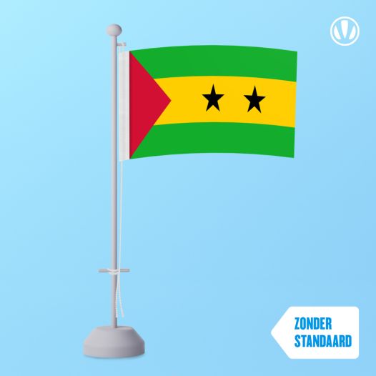 Tafelvlag Sao Tomé en Principe 10x15cm