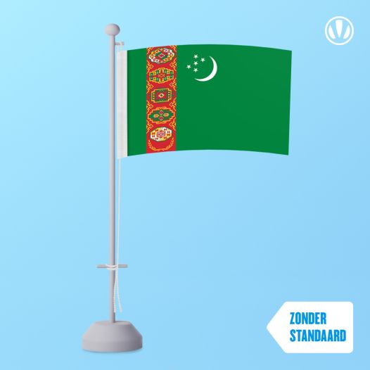 Tafelvlag Turkmenistan 10x15cm