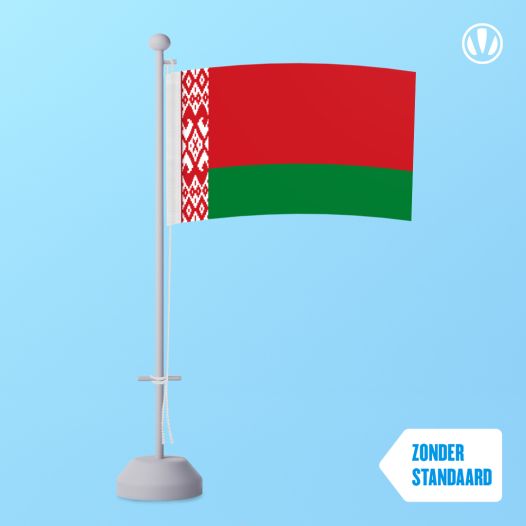 Tafelvlag Wit Rusland - Officieel 10x15cm