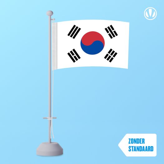 Tafelvlag Zuid Korea 10x15cm