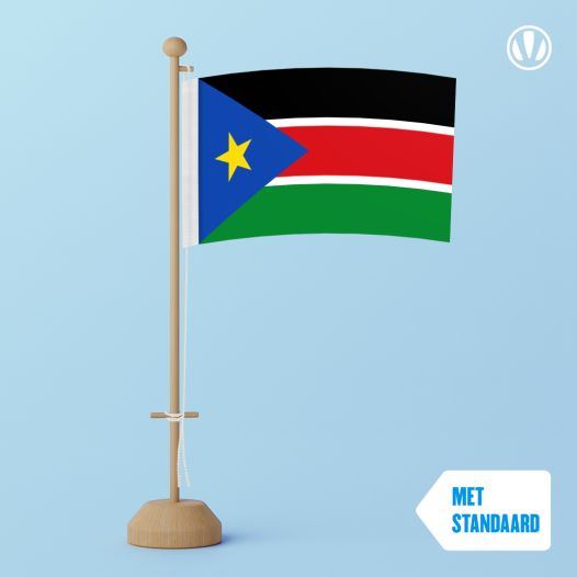 Tafelvlag Zuid-Soedan 10x15cm | met standaard