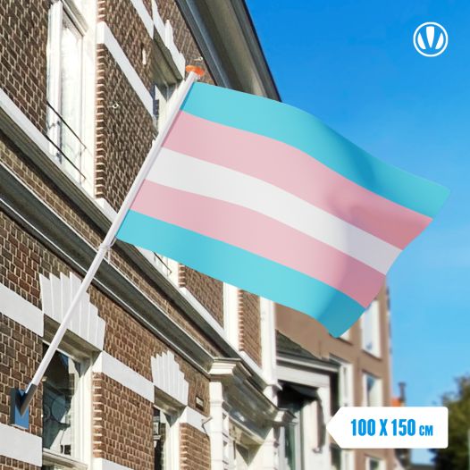 Transgender vlag 100x150cm