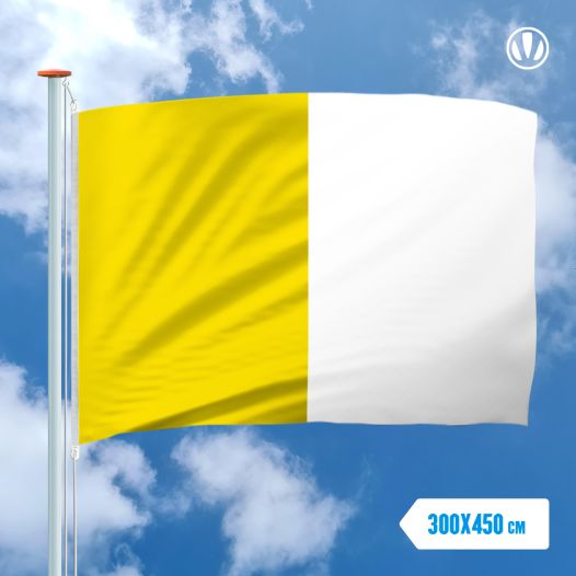 Vlag Vaticaanstad 300x450cm zonder wapen