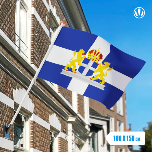 Vlag Zwolle met wapen 100x150cm