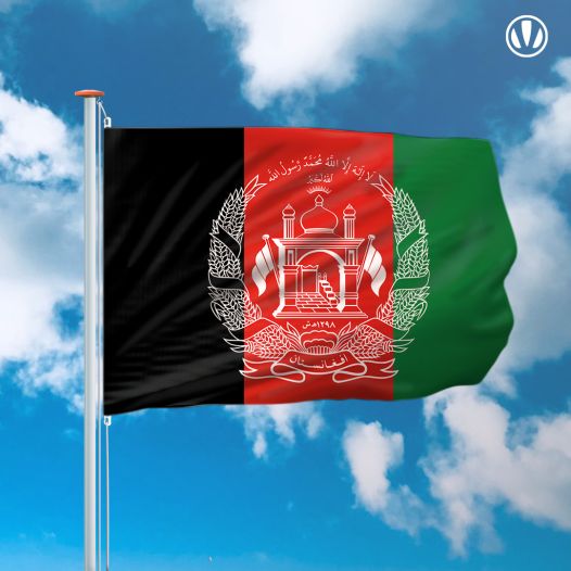 Vlag Afghanistan 150x225cm - Spunpoly