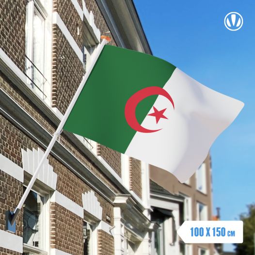 vlag Algerije 100x150cm Spunpoly