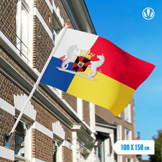 Vlag Almere met Wapen 100x150cm