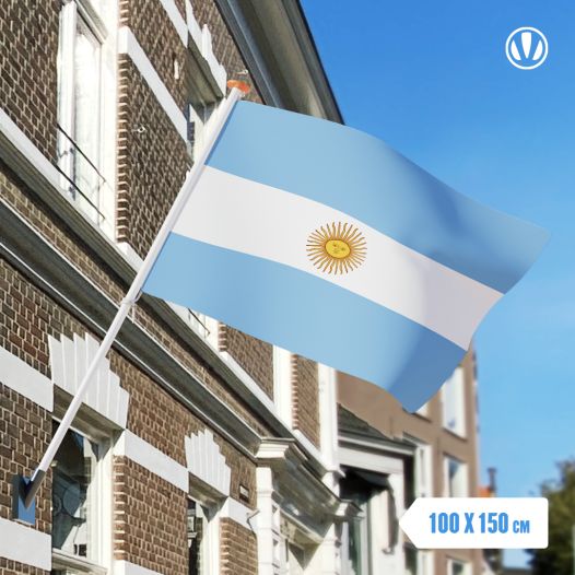 Vlag Argentinie 100x150cm - Glanspoly