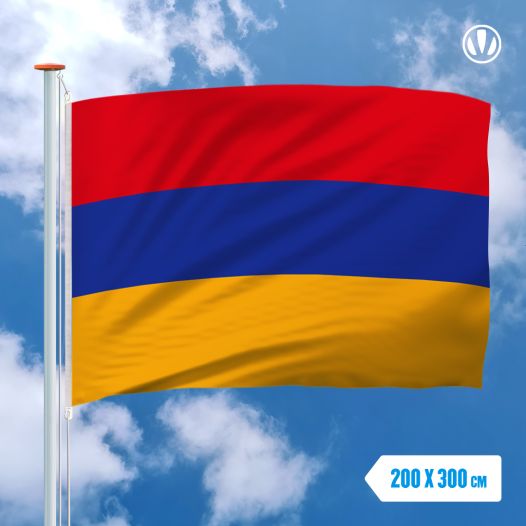 Vlag Armenie 200x300cm - Spunpoly