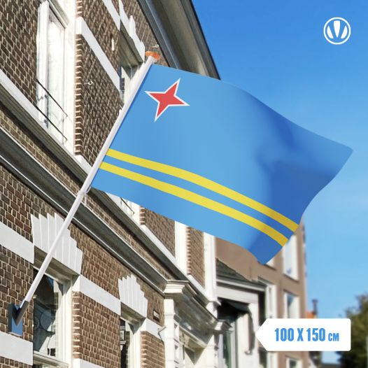 Vlag Aruba 100x150cm - Glanspoly