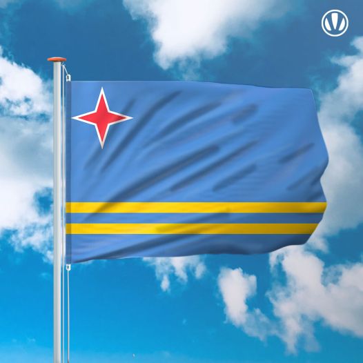 vlag Aruba 150x225cm - Spunpoly