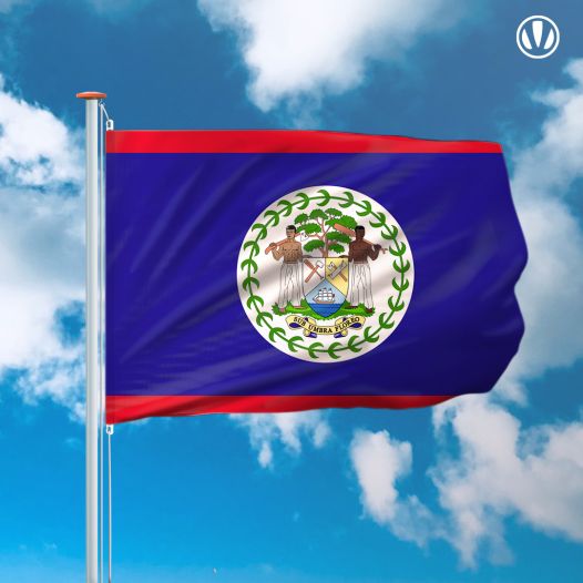 Vlag Belize 150x225cm - Spunpoly