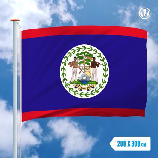 Vlag Belize 200x300cm