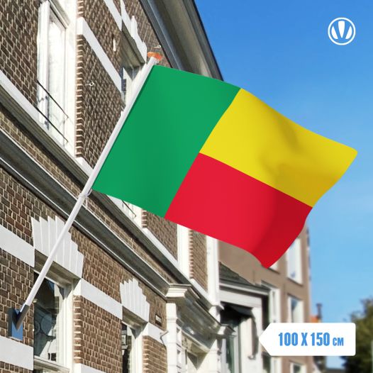 vlag Benin 100x150cm - Spunpoly