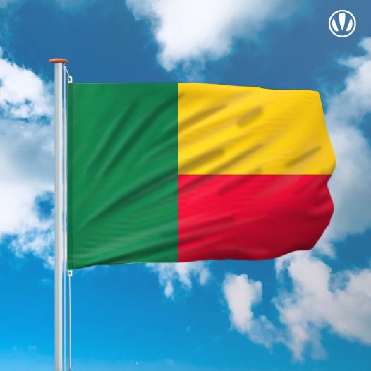 vlag Benin 150x225cm - Spunpoly