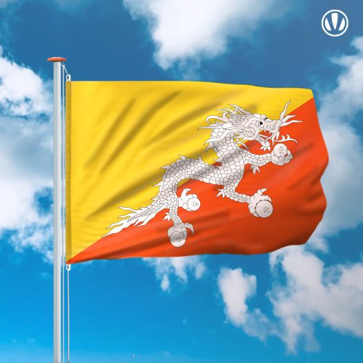 Vlag Bhutan 150x225cm - Spunpoly