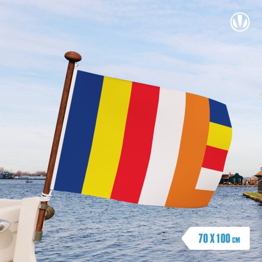 Vlag Boeddhisme 70x100cm