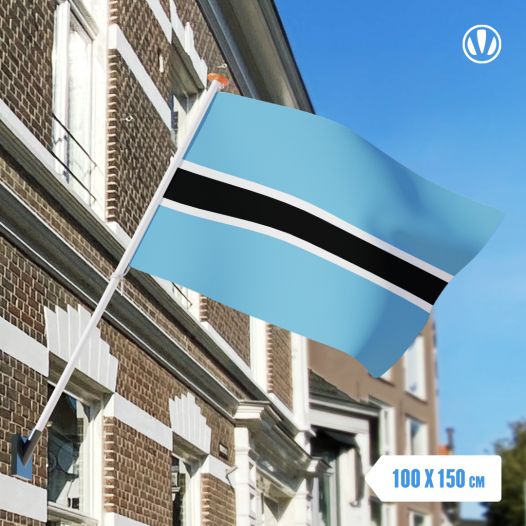 vlag Botswana 100x150cm - Spunpoly