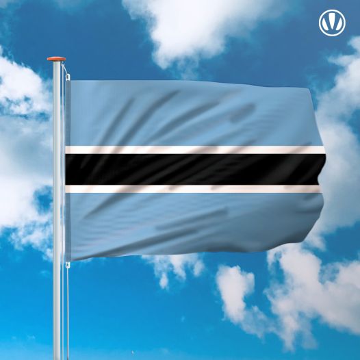 vlag Botswana 150x225cm - Spunpoly